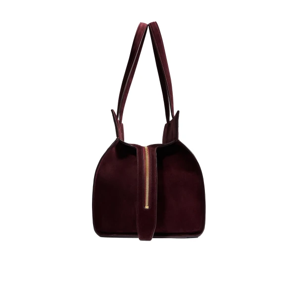 Crosby Bag in Rouge Noir Suede - Image 4