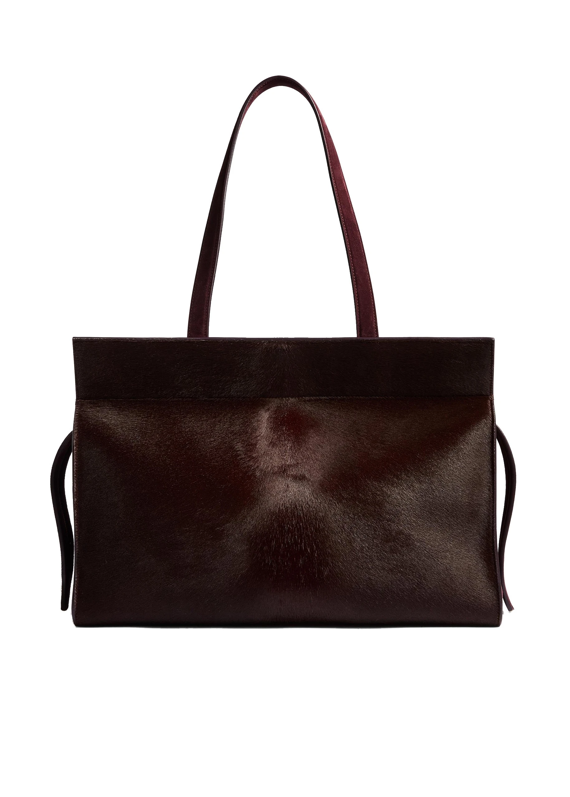 Khaite Crosby Bag in Rouge Noir Suede | Buy Bags at Luxury Shoes Khaite Crosby Bag in Rouge Noir Suede