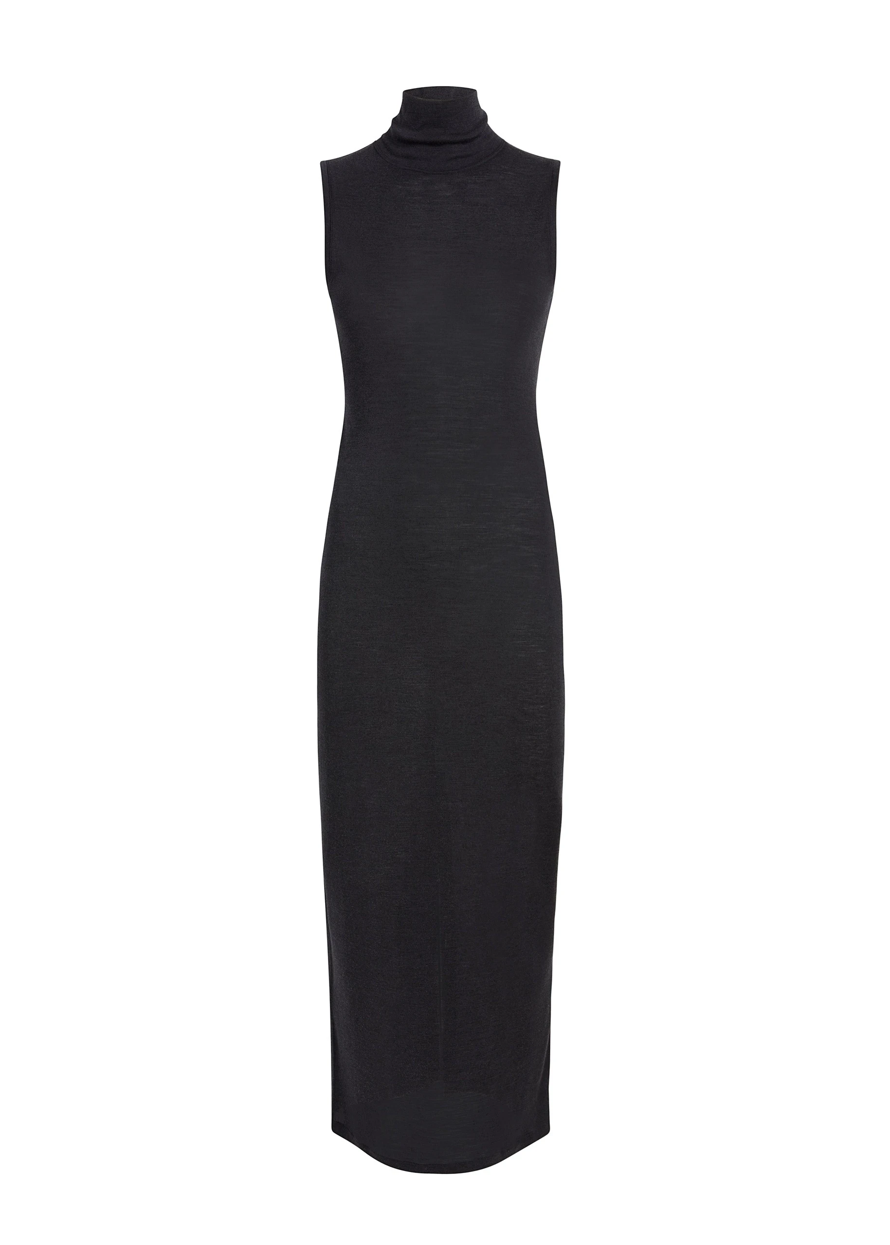 Khaite Demi Dress in Black Wool Silk | Dresses | Luxury Shoes Khaite Demi Dress in Black Wool Silk | Dresses | Luxury Shoes