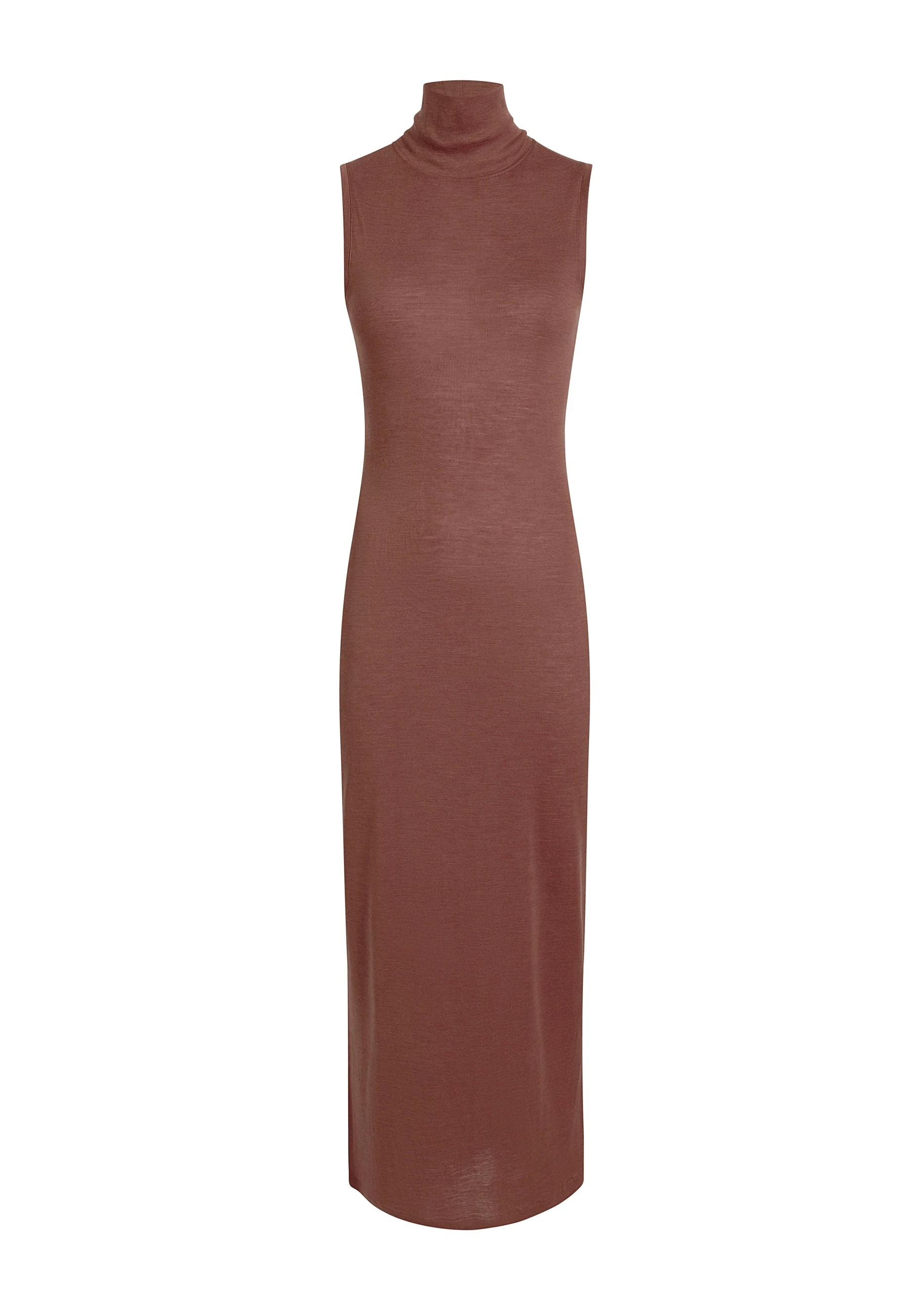 Khaite Demi Dress in Chestnut Wool Silk | Dresses | Luxury Shoes Khaite Demi Dress in Chestnut Wool Silk | Dresses | Luxury Shoes