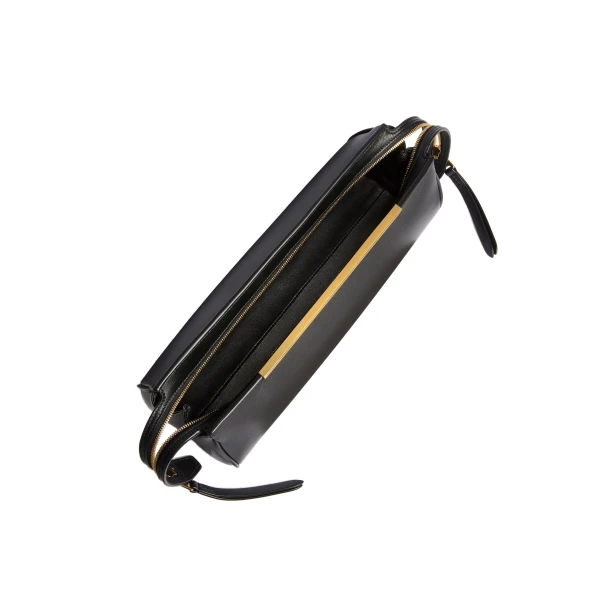 Donna Evening Clutch in Black Leather - Image 5