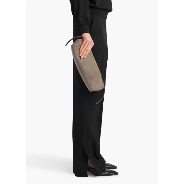 Donna Evening Clutch in Morning Dove Suede - Image 3