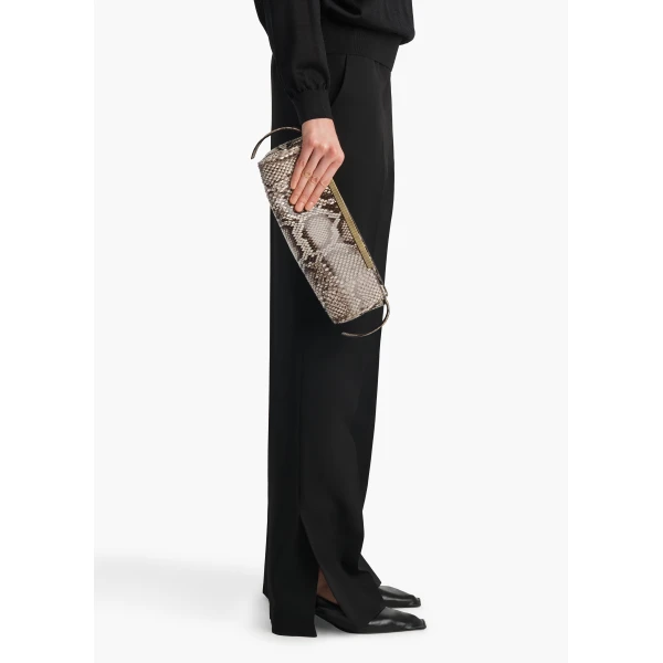 Donna Evening Clutch in Natural Python - Image 3