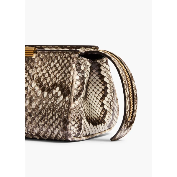 Donna Evening Clutch in Natural Python - Image 4