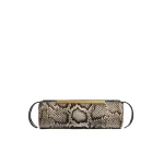 Khaite Donna Evening Clutch in Natural Python