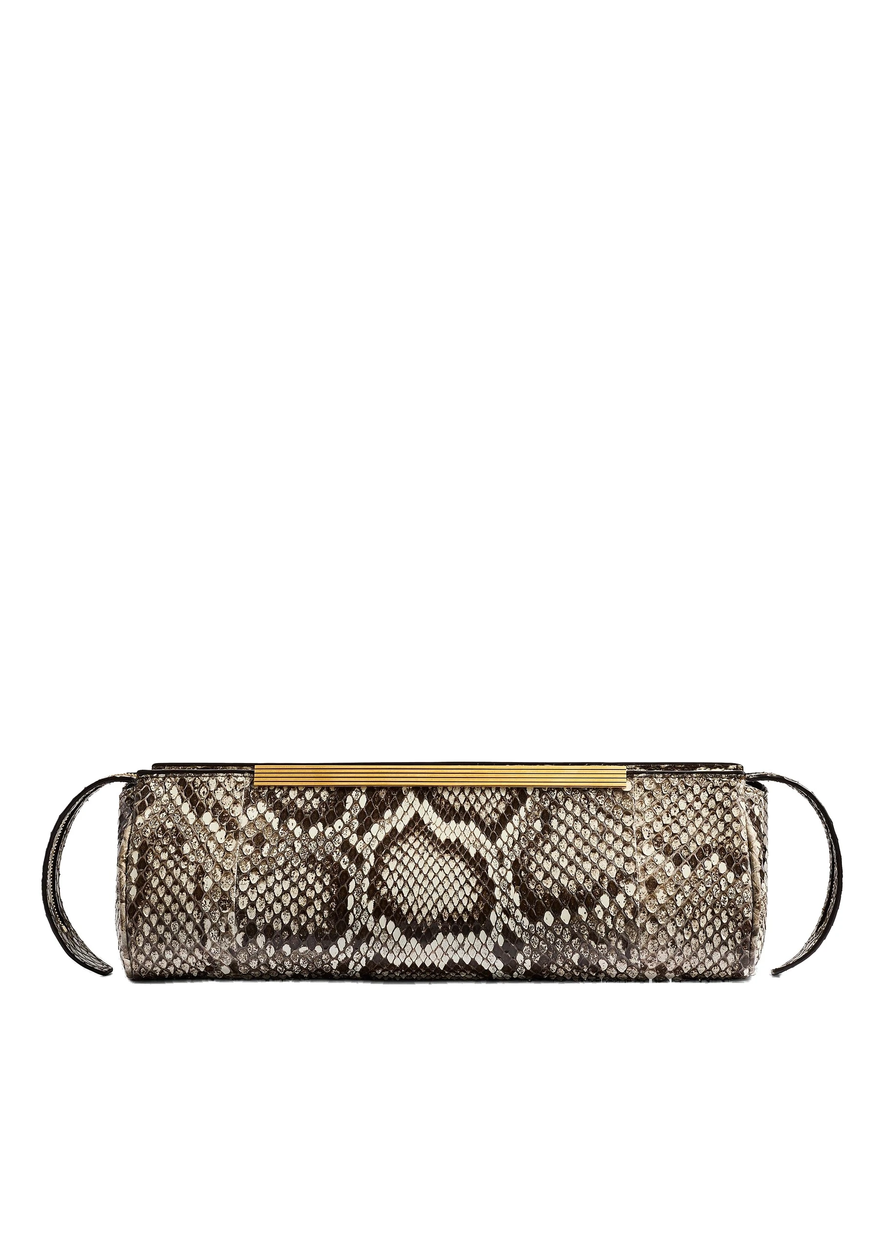 Khaite Donna Evening Clutch in Natural Python | Buy Bags at Luxury Shoes Khaite Donna Evening Clutch in Natural Python
