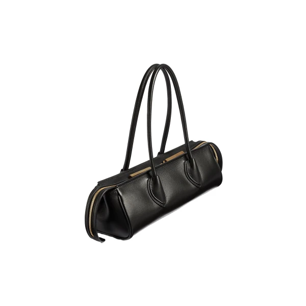 Donna Shoulder Bag in Black Leather - Image 2