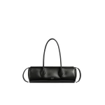 Khaite Donna Shoulder Bag in Black Leather