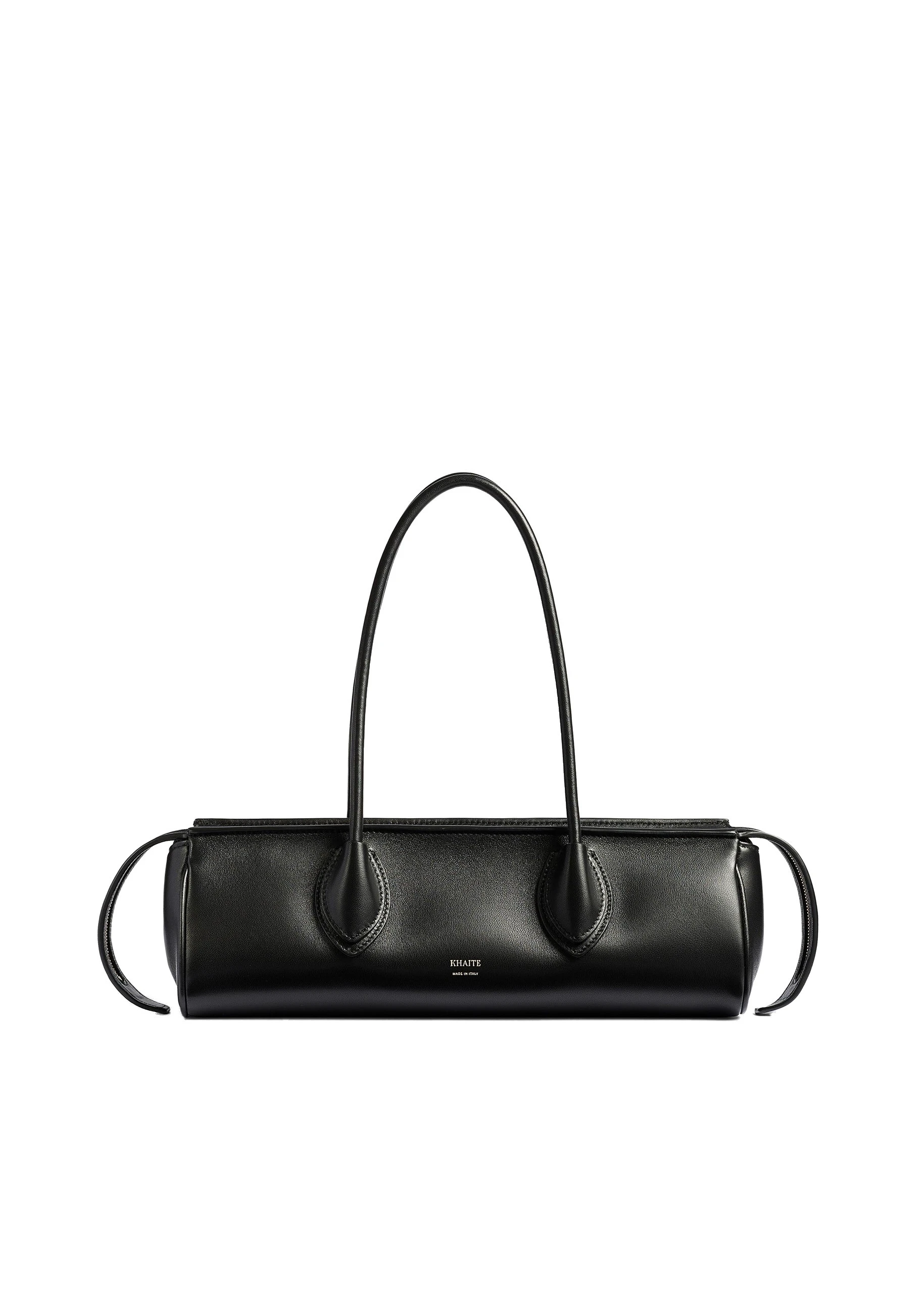 Khaite Donna Shoulder Bag in Black Leather | Buy Bags at Luxury Shoes Khaite Donna Shoulder Bag in Black Leather