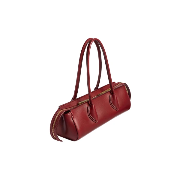 Donna Shoulder Bag in Oxblood Leather - Image 2