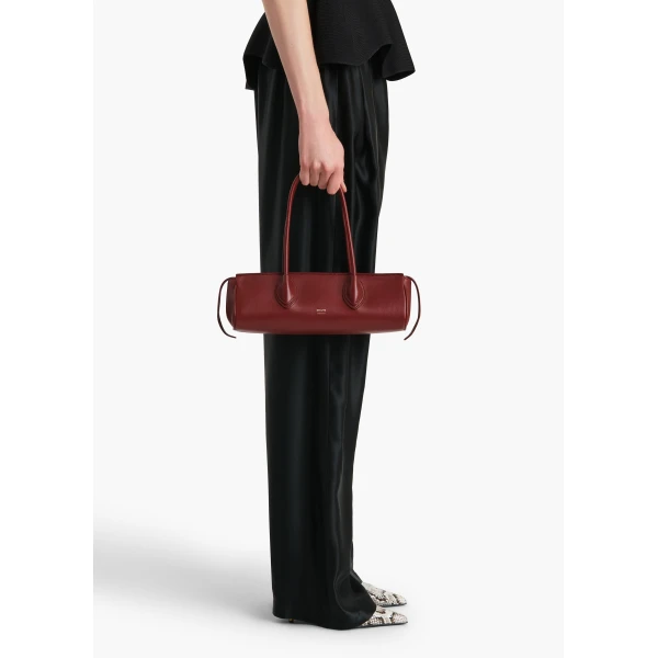 Donna Shoulder Bag in Oxblood Leather - Image 3