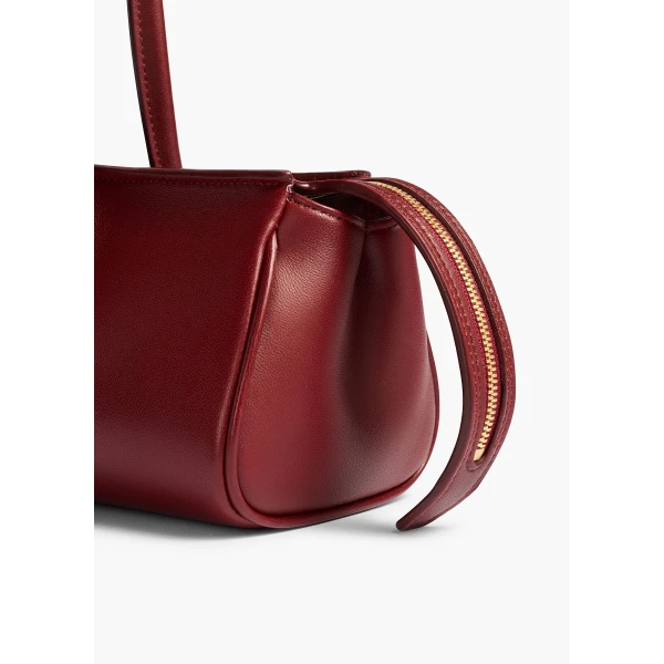 Donna Shoulder Bag in Oxblood Leather - Image 4