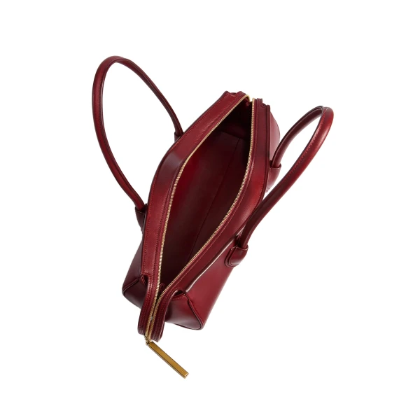Donna Shoulder Bag in Oxblood Leather - Image 5