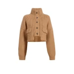 Khaite Eita Cardigan in Biscotti | Knitwear | Luxury Shoes 