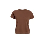 Khaite Emmylou T-Shirt in Chestnut | Tops | Luxury Shoes 
