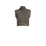 Khaite Fawn Top in Sepia and Black Multi | Tops | Luxury Shoes 