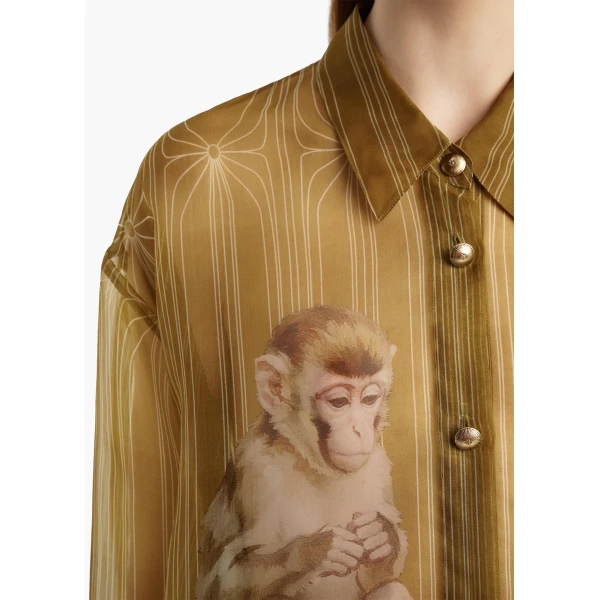 Goya Top in Monkey Print - Image 6