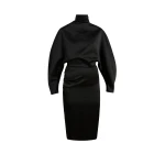 Khaite Harlin Dress in Black | Dresses | Luxury Shoes 
