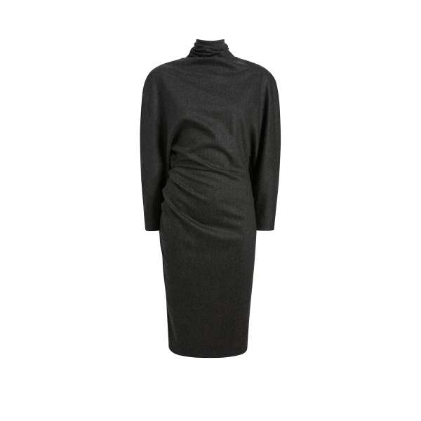 Khaite Harlin Dress in Charcoal | Dresses | Luxury Shoes 