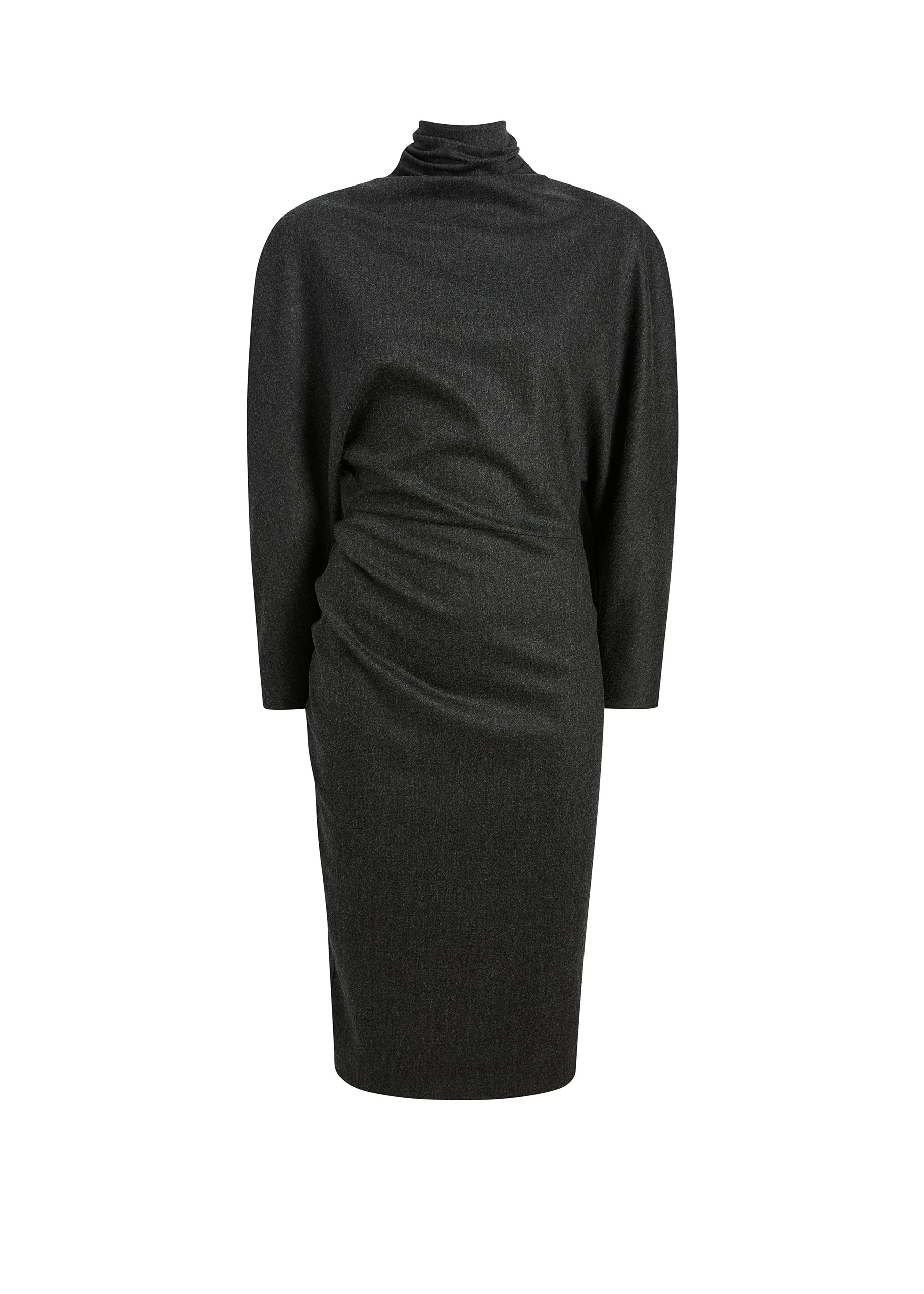 Khaite Harlin Dress in Charcoal | Dresses | Luxury Shoes Khaite Harlin Dress in Charcoal | Dresses | Luxury Shoes