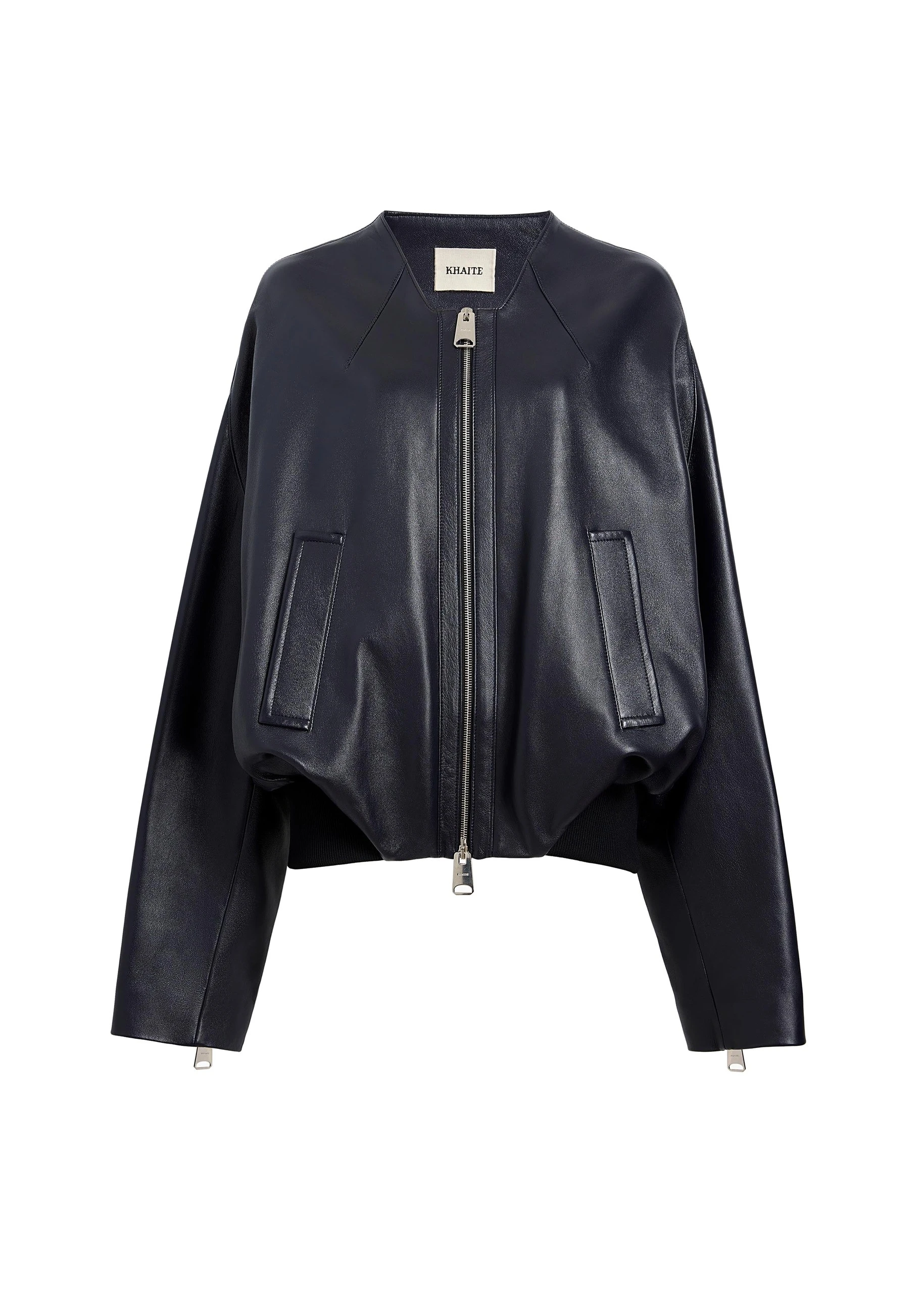 Khaite Hewit Jacket in Dark Navy | Jackets | Luxury Shoes Khaite Hewit Jacket in Dark Navy | Jackets | Luxury Shoes