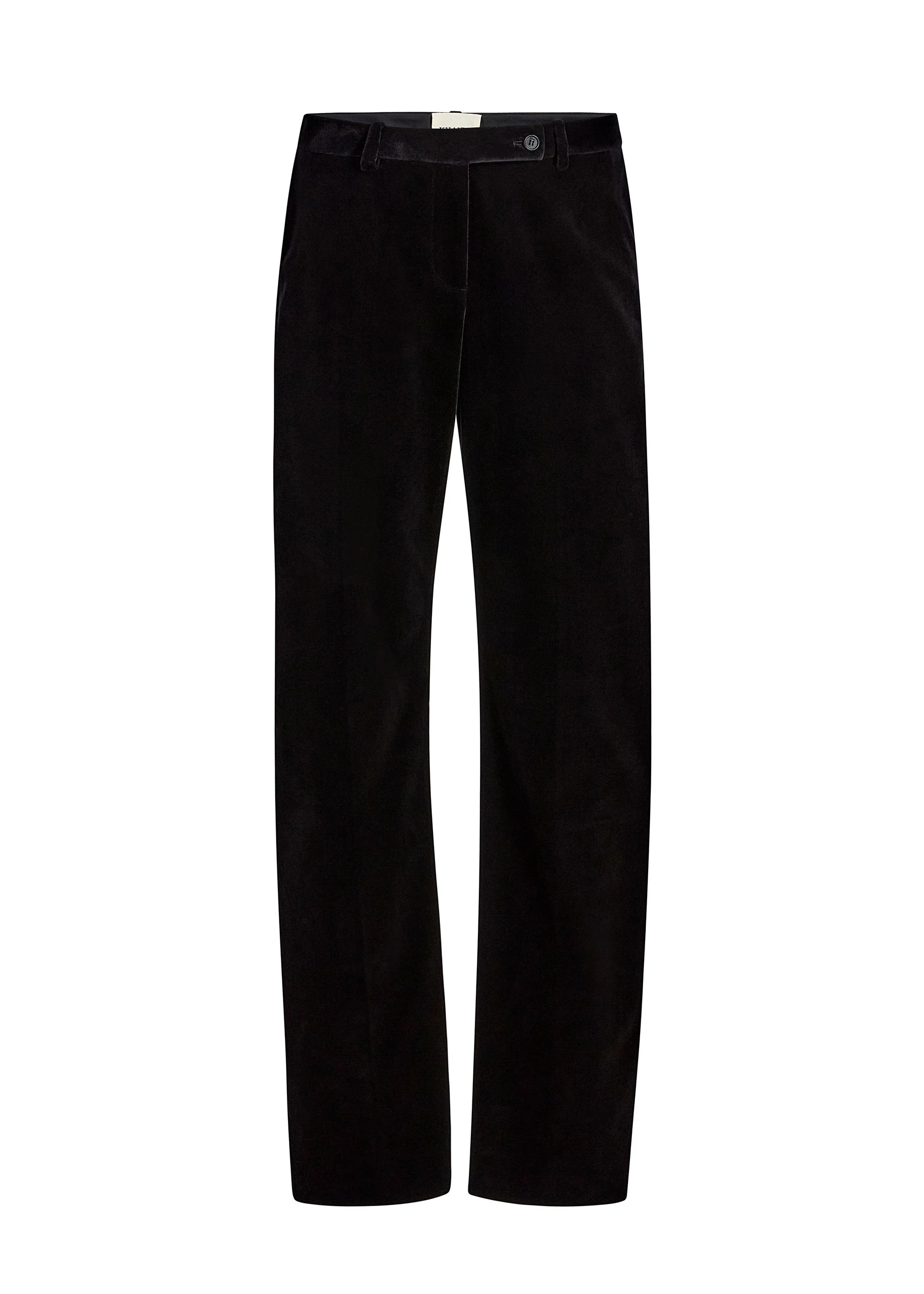 Khaite Hunter Pant in Black Velvet | Pants | Luxury Shoes Khaite Hunter Pant in Black Velvet | Pants | Luxury Shoes