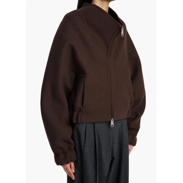 Ixin Jacket in Dark Brown - Image 5