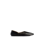 Khaite Jane Flat in Black Leather