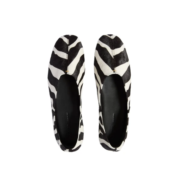 Jane Flat in Zebra Print Haircalf - Image 3