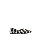 Khaite Jane Flat in Zebra Print Haircalf