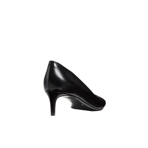Jett D'Orsay Low Pump in Black Glazed Leather - Image 4