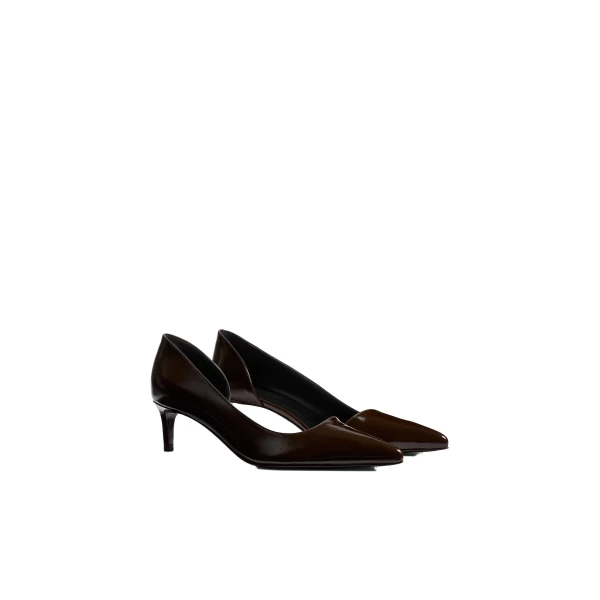 Jett D'Orsay Low Pump in Cacao Glazed Leather - Image 2