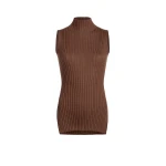 Khaite Karla Top in Chestnut | Tops | Luxury Shoes 
