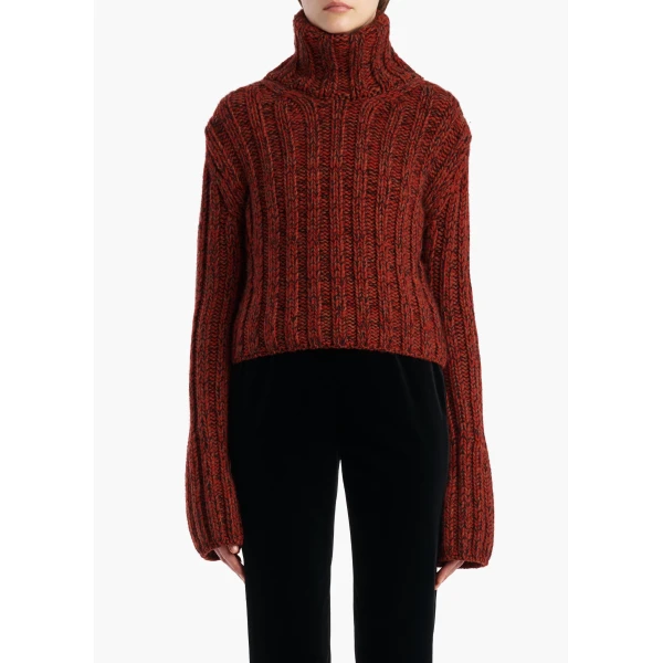 Kelly Sweater in Rust Multi - Image 3