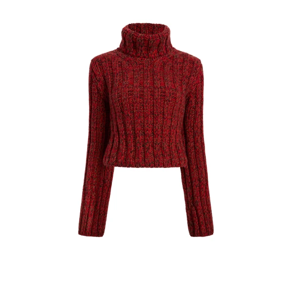 Khaite Kelly Sweater in Rust Multi | Knitwear | Luxury Shoes 