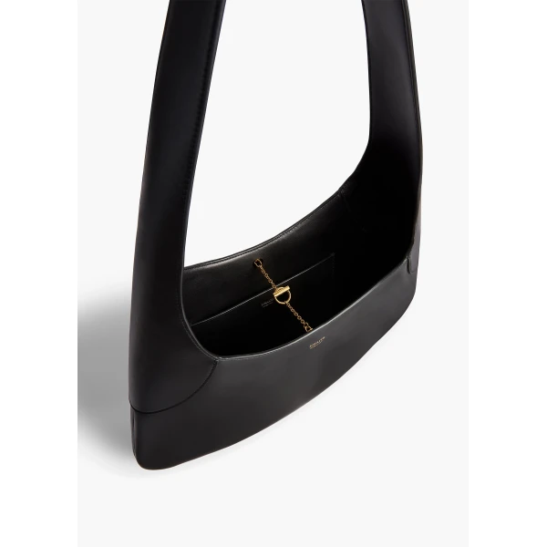 Large Joan Hobo in Black Leather - Image 5