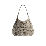 Khaite Large Joan Hobo in Natural Python