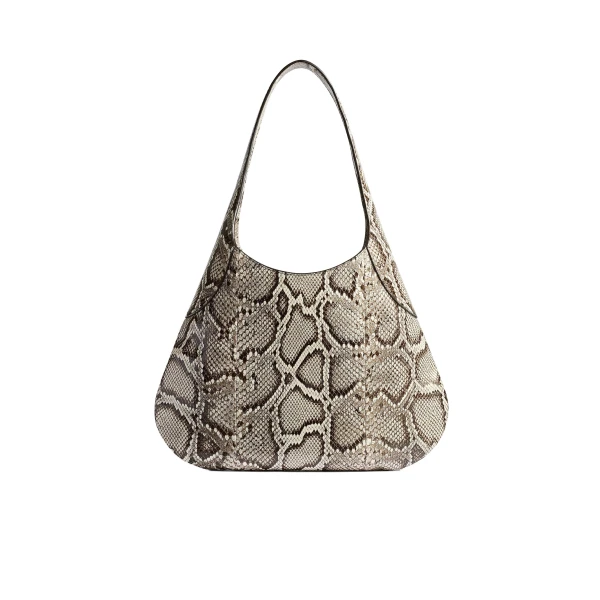 Khaite Large Joan Hobo in Natural Python