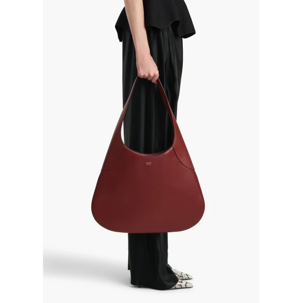 Large Joan Hobo in Oxblood Leather - Image 3