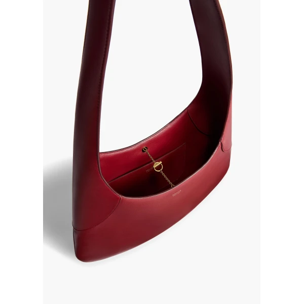 Large Joan Hobo in Oxblood Leather - Image 5