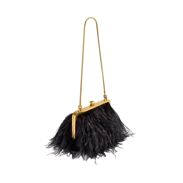 Lilith Chain Evening Bag in Black - Image 2
