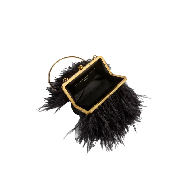 Lilith Chain Evening Bag in Black - Image 5
