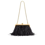 Khaite Lilith Chain Evening Bag in Black