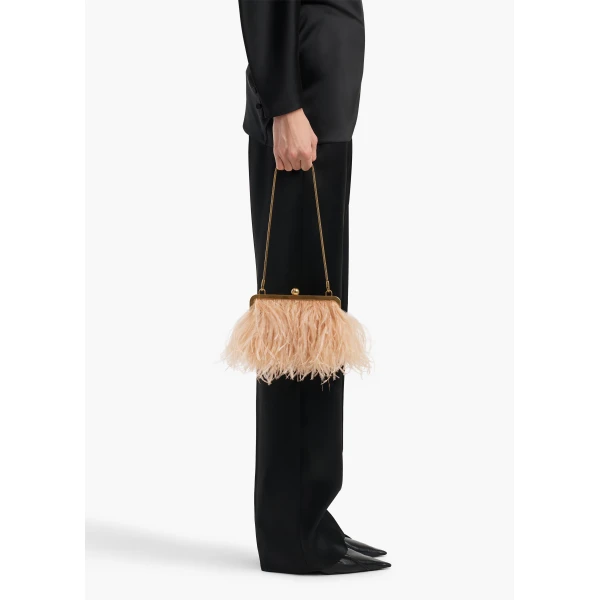 Lilith Chain Evening Bag in Desert Sand - Image 3