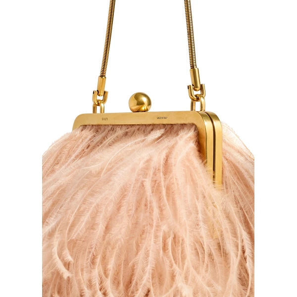 Lilith Chain Evening Bag in Desert Sand - Image 4