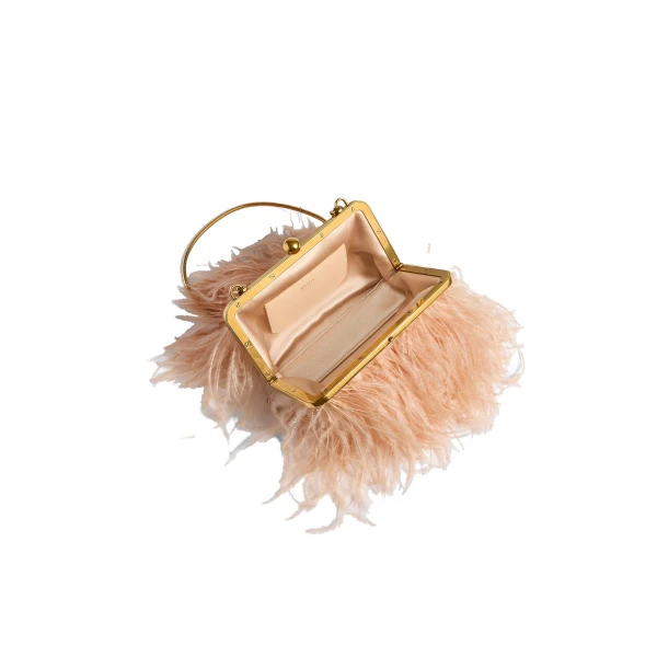 Lilith Chain Evening Bag in Desert Sand - Image 5