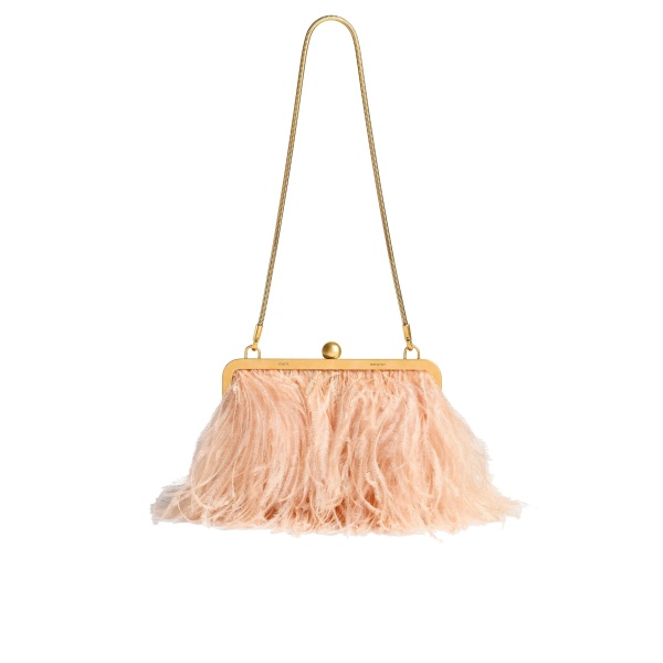 Khaite Lilith Chain Evening Bag in Desert Sand