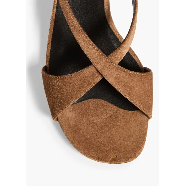 Liria Kitten Heel Sandal in Dattero Suede - Image 4