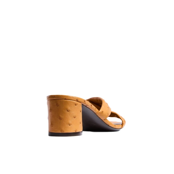 Liria Sandal in Chestnut Ostrich - Image 4