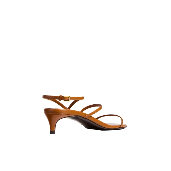 Loop Kitten Heel Sandal in Cuoio Leather - Image 3